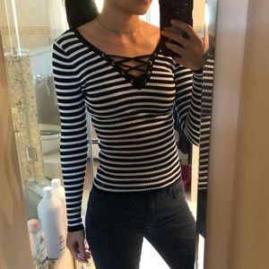 GUESS Striped Sweater